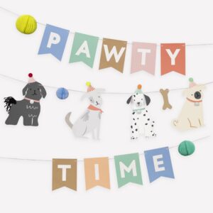 meri meri puppy party garland