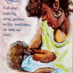 Greeting Card Mama's Love - From You I Learned To Believe That Anything Is Possible - Black African American Happy Birthday To Mom Mother