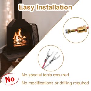 Aowoil 14D0473 Gas Fireplace Pilot,ODS Pilot Assembly with New Thermocouple for Vent-Free Gas Fireplaces, Compatible with Lexington Forge, Majestic, Martin, and Monessen Gas Stoves and Gas Log Sets