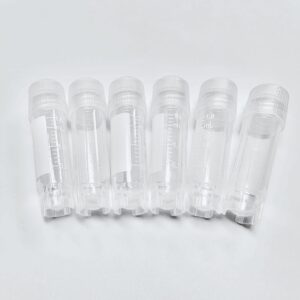 Cryogenic Vial, 2 mL, Sterile, RNase & DNase Free, 50 Pcs/Bag, Thickened Tube Wall, Made from high Quality Polypropylene