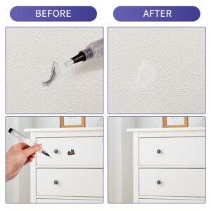 TiGilt Paint Touch Up Pens Pressable Fillable Touch Up Paint Pens For Walls Furniture Cabinet Window Door Crafts Refillable Paint Pen Touch Ups Kit. Easy, Ready to Use, 3-Pack