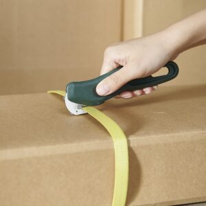 Nova Nex Cutter with Replaceable Head, Ergonomic Box Cutter, Stretch Film Shrink Wrap Cutter Safety Knife