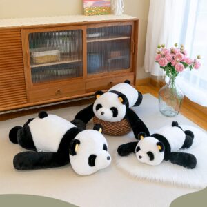 NXNYNZ Panda Stuffed Animal Plush, 25.6in Cute Soft White Hugging Panda Bear Plushies Pillow Toys Doll Kawaii Birthday Gift for for Adults Kids Boys Girls