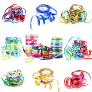 Curling Ribbons, 48 Colors 5mm 11 Yards Gift Wrapping Ribbons for Art Crafts Bows Wedding Party Florist