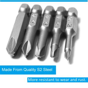 Triwing Screwdriver Bits Set 5 Sizes Y0 Y1 Y2 Y3 Y4, SKZIRI 5in1 3 Point Y-Shaped Y Tip Screwdriver Bit Triwing Bits Set Magnetic Point