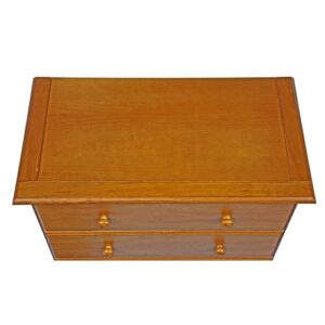 Copper Grove Palace Imports 100% Solid Wood 5-Drawer Chest with Metal or Wooden Knobs Honey Pine Stained Light Wood