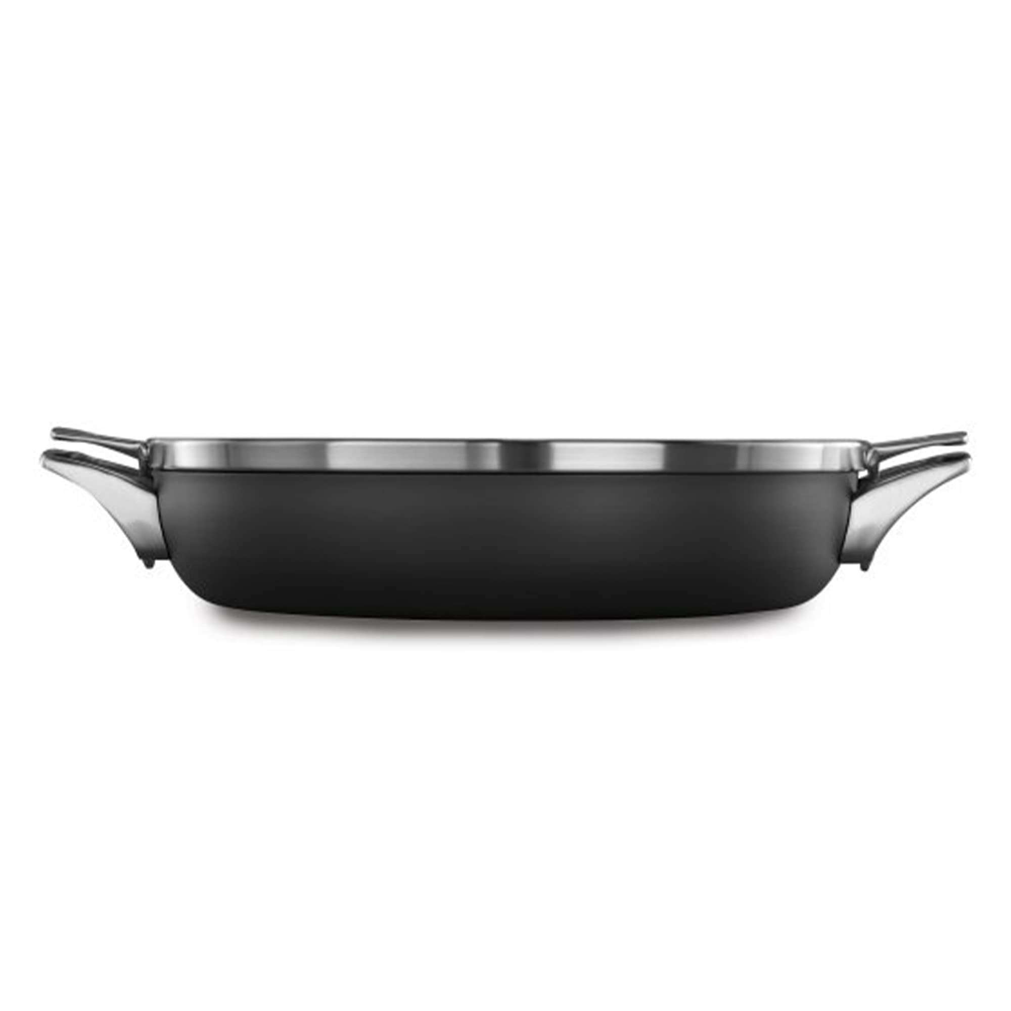 Calphalon Premier Space Saving 12 Inch Everyday Pan with Lid, Hard Anodized Nonstick Cookware, MineralShield Technology, Dishwasher and Oven Safe