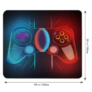 Tveinard Teens Boy Game Rug Gamepad Living Room Carpet Gamer Bedroom Controller Player Home Decor Non-Slip Gaming Carpet 39''*59''