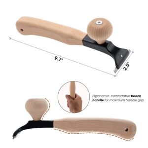 Premium Ergonomic Scraper – 2.5-inch YG10 Carbide Blade – Comfortable Beech Wood Handle – Multi-Surface Use – Professional Quality Tool for Paint, Varnish, Glue & Rust Removal