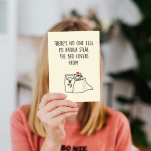 Cheerin Funny Greeting Card with Envelope - Anniversary Card - Romantic Birthday Card - Hilarious Gifts for Him Her Girlfriend Boyfriend Wife Husband