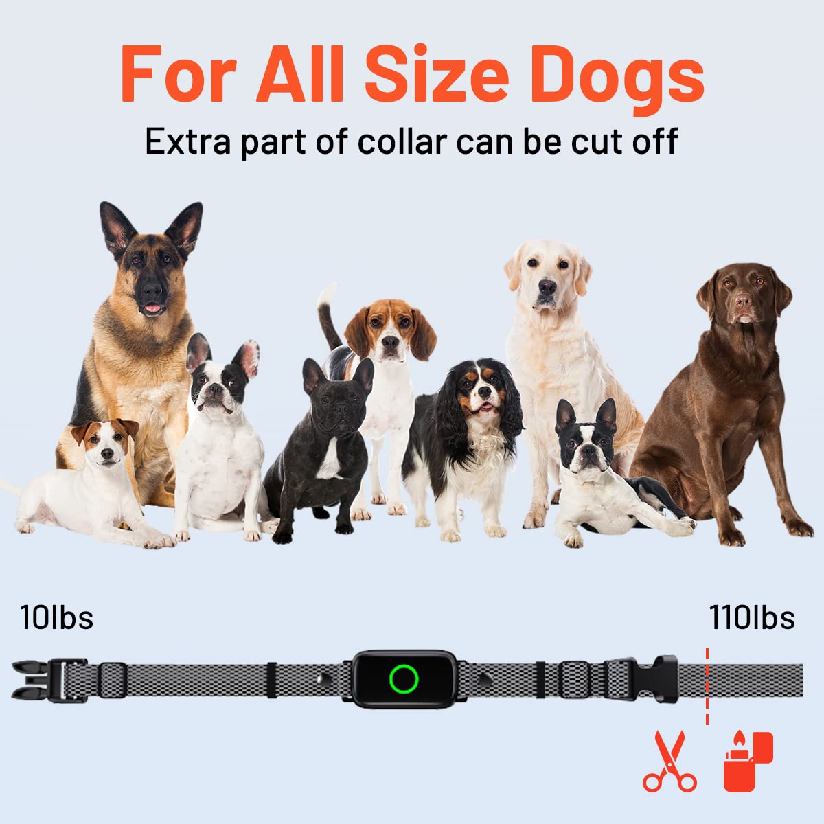 Dog Training Collar with Remote 3300ft Range Waterproof Rechargeable Electric Collar for Small Medium Large Dogs