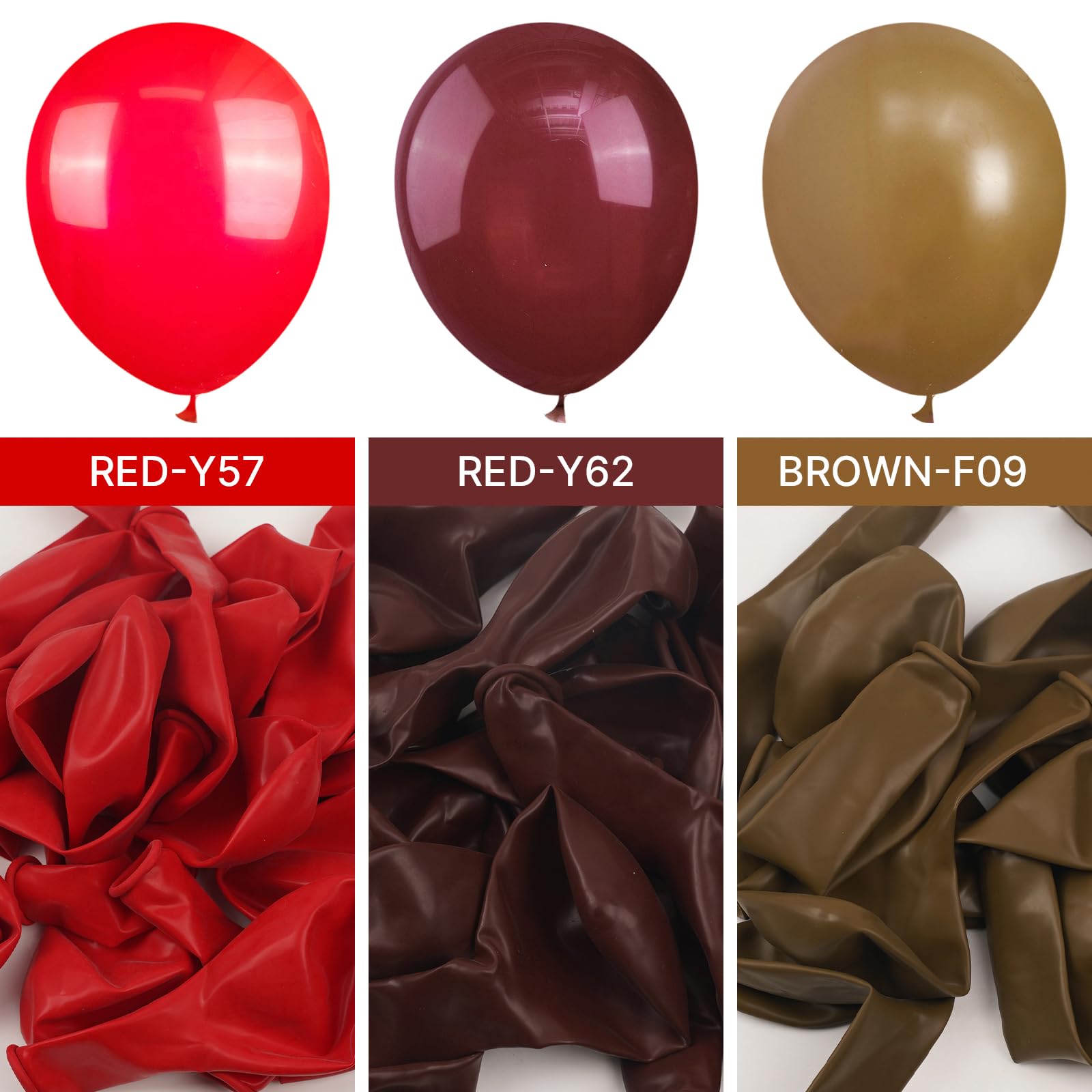 PartyWoo Burgundy Balloons, 50 pcs 5 Inch Wine Red Balloons, Maroon Balloons for Balloon Garland or Balloon Arch as Birthday Party Decorations, Wedding Decorations, Baby Shower Decorations, Red-Y62