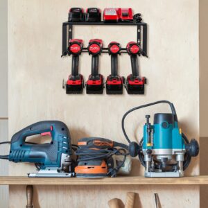 TreeLen Power Tool Organizer, Drill Holder Wall Mount,Heavy Duty Tool Shelf & Storage Rack, Great as Tool Box Organizers and Storage