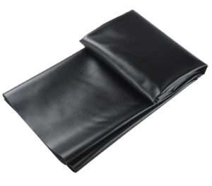 picheng vinyl faux leather sheets: black smooth faux leather fabric waterproof 54" x 36" vinyl upholstery leather soft synthetic for upholstery car, bags,diy crafts (black)