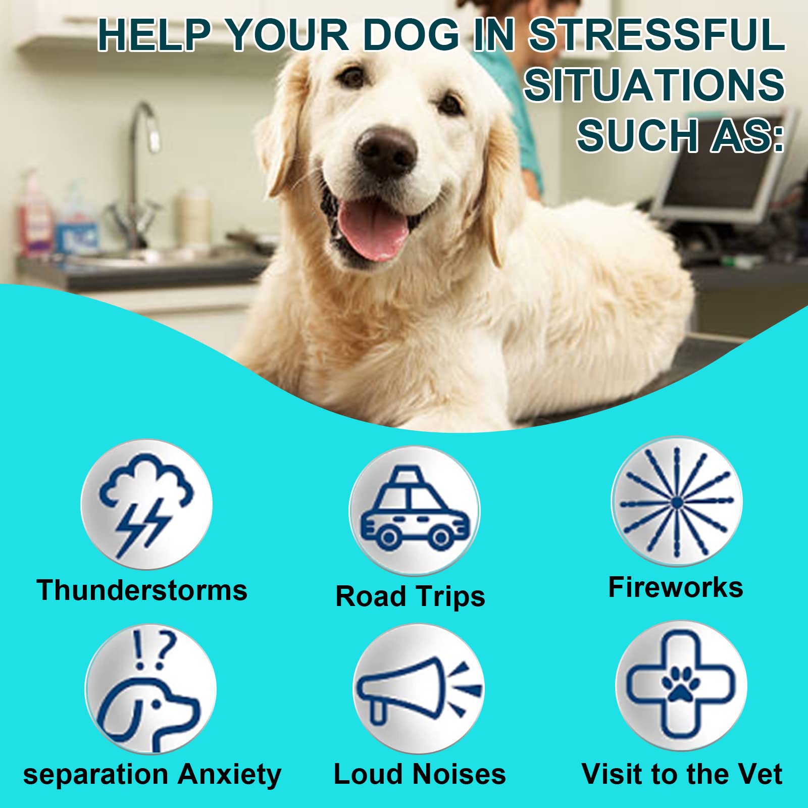 Oimmal Hemp Calming Chews for Dogs - Calming Treats for Dogs with Hemp + Valerian Root, Stress & Dog Anxiety Relief - Calming Dog Treats Helps Aid with Thunder, Fireworks, Chewing & Barking