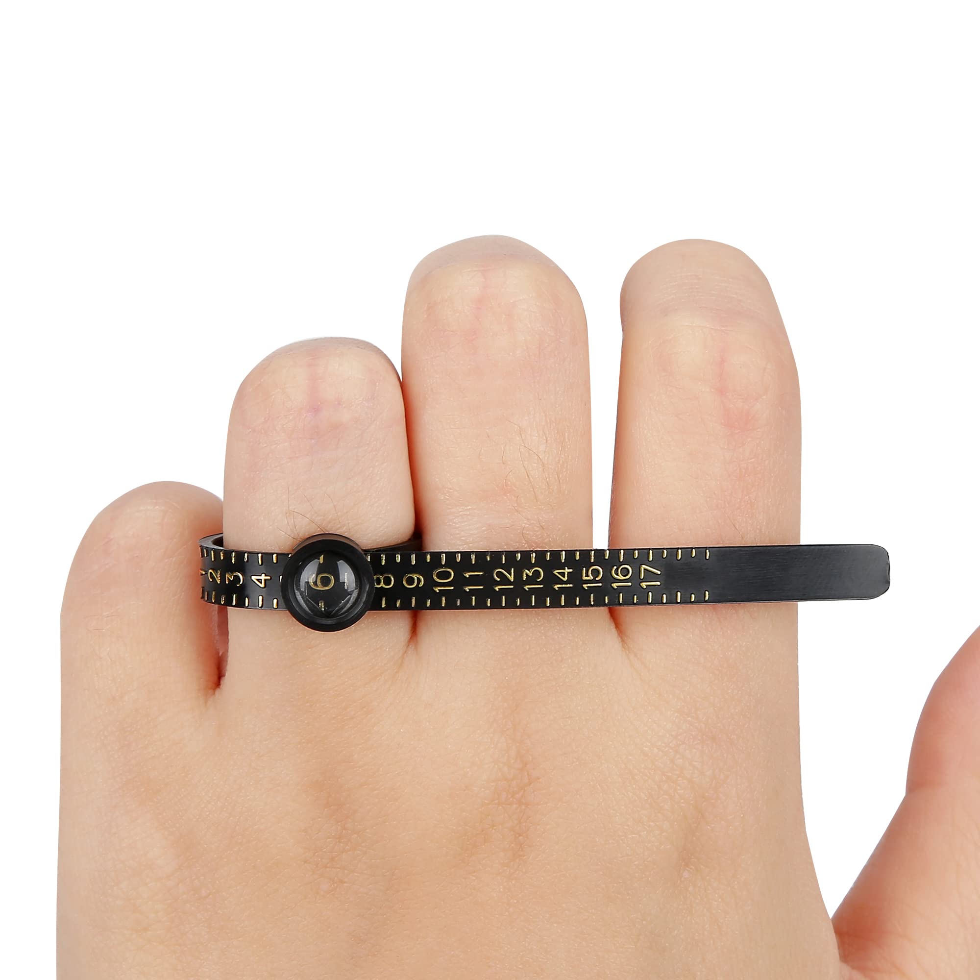 Upgraded Ring Sizer Measuring Set Reusable Finger Size Gauge Measure Tool Jewelry Sizing Tools 1-17 USA Rings Size