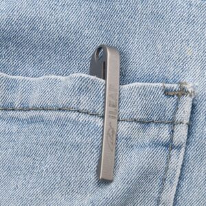 ILEAF Titanium Alloy Daily Mini Pocket Utility Knife with 10 Replaceable Blades, Ultra Compact and Lightweight