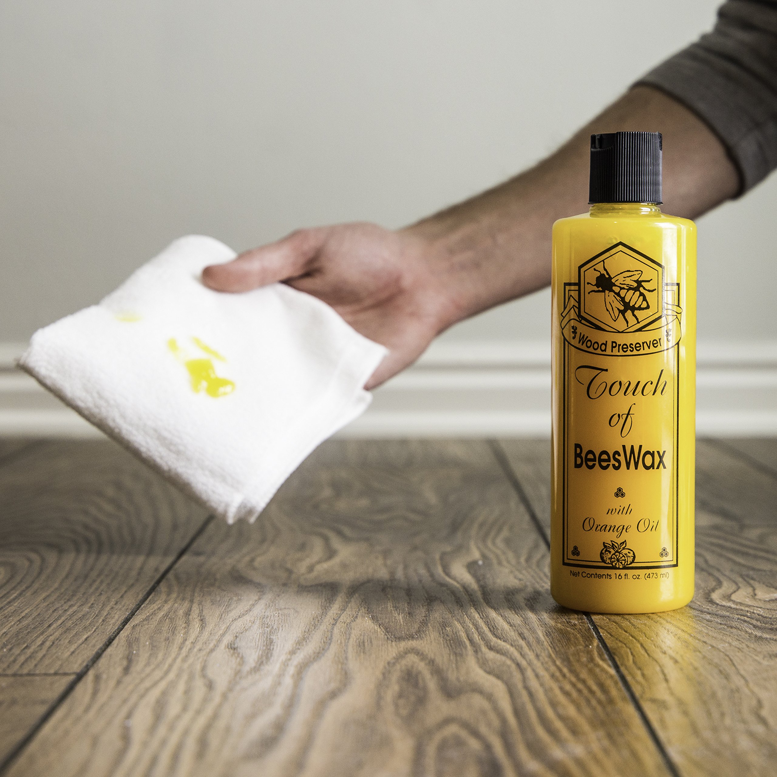 Touch Of Beeswax Wood Conditioner and Polish 16 Ounce | Waxes and Preserves Wood Beautifully