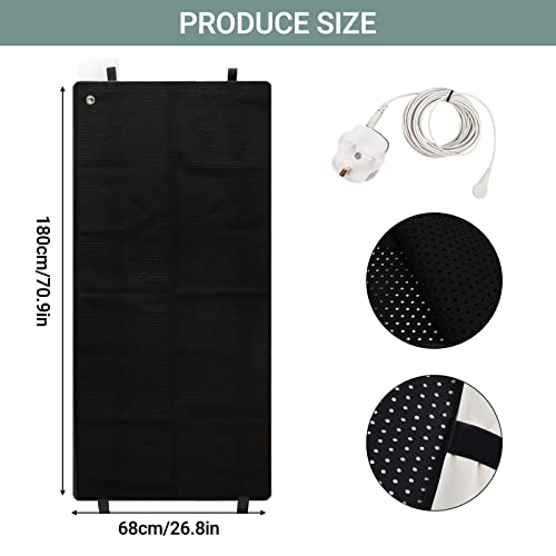 Grounding Mat, Grounding Sleep Mat for Bed, Earthing Mat Mattress Cover for Grounding While Sleeping, Grounding Sleep Pad for Earth Relieve Pain (27"x71"Half Size)