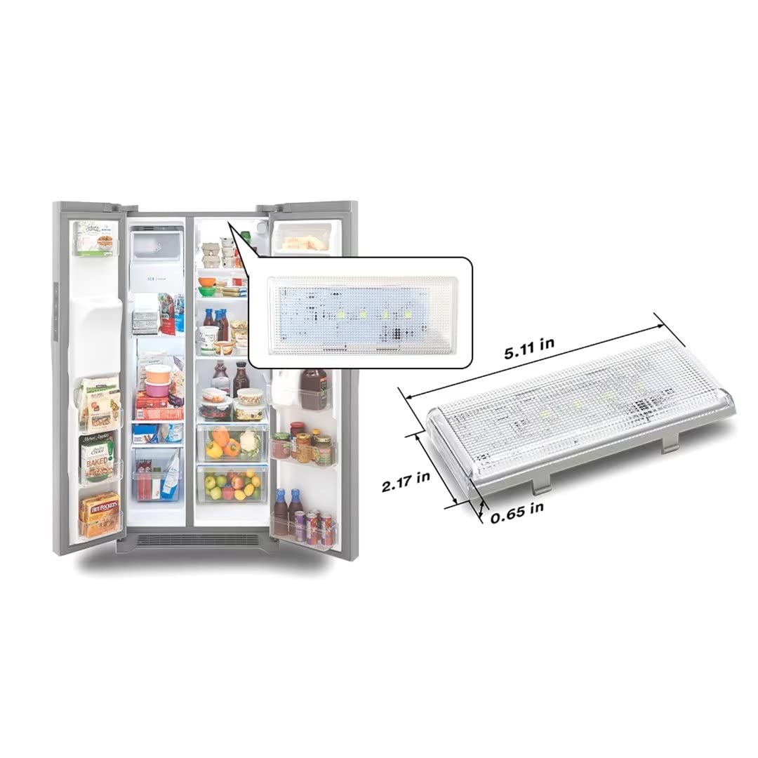 W10515058 LED Light Replacement for Whirlpool WRS325FDAM04, SIDE-BY-SIDE, W/DISPENSER, WRS325FDAT02, WRS325FDAT04, SIDE-BY-SIDE, W/DISPENSER