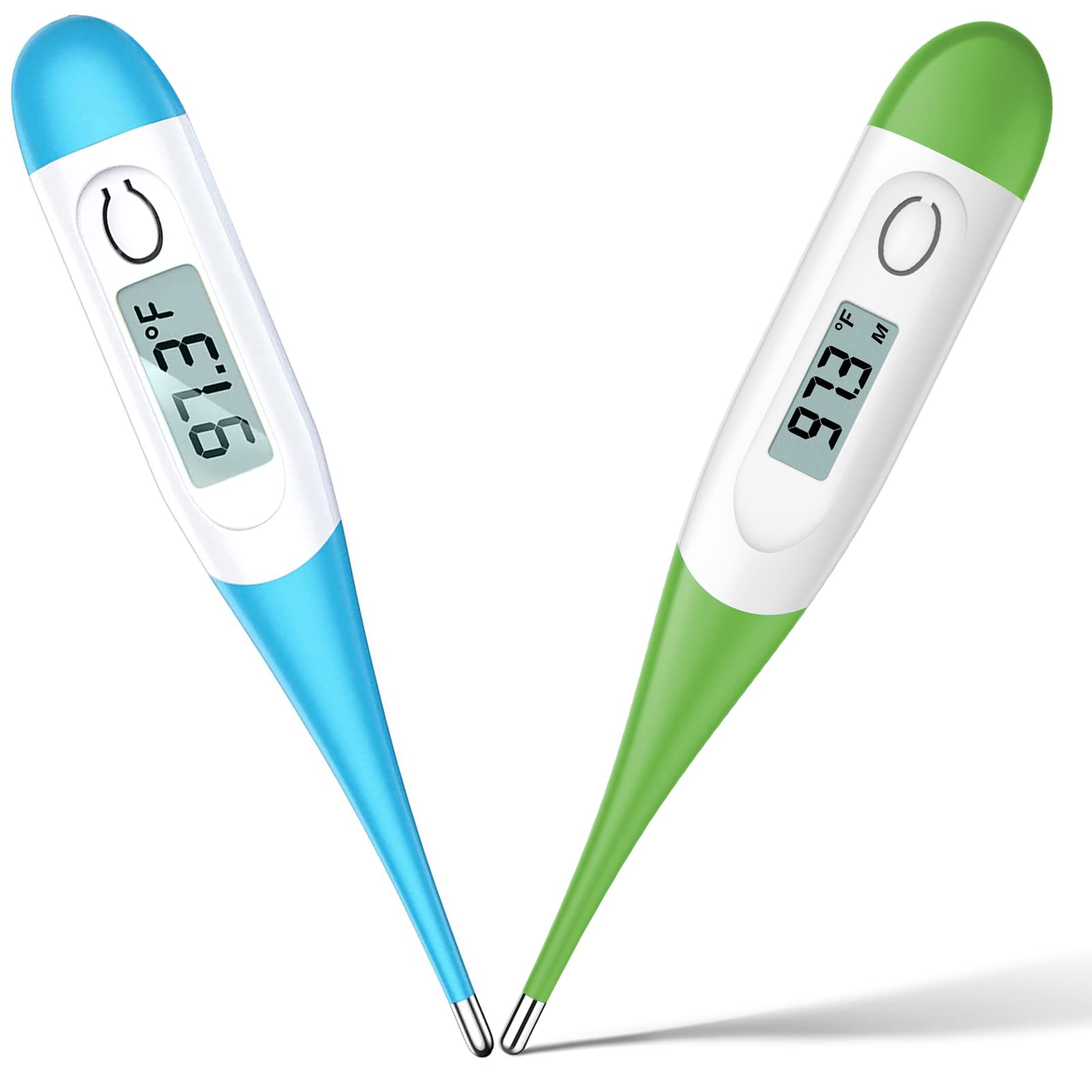 Bundle of Digital Thermometer for Adults, Digital Oral Thermometer for Fever