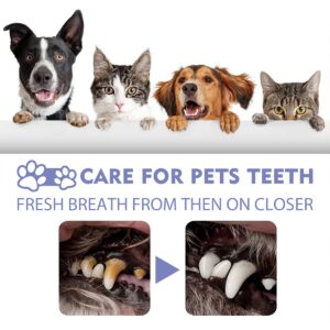 2PCS Pet Teeth Mouth Cleaning Spray, Pet Oral Care Cleaner, Cat & Dog Breath Freshener Spray