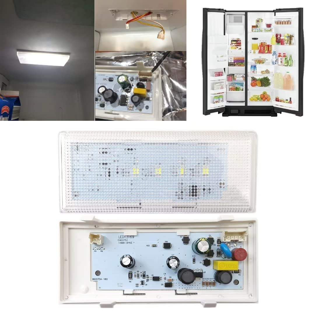 W10515058 LED Light Replacement for Whirlpool WRS325FDAM04, SIDE-BY-SIDE, W/DISPENSER, WRS325FDAT02, WRS325FDAT04, SIDE-BY-SIDE, W/DISPENSER