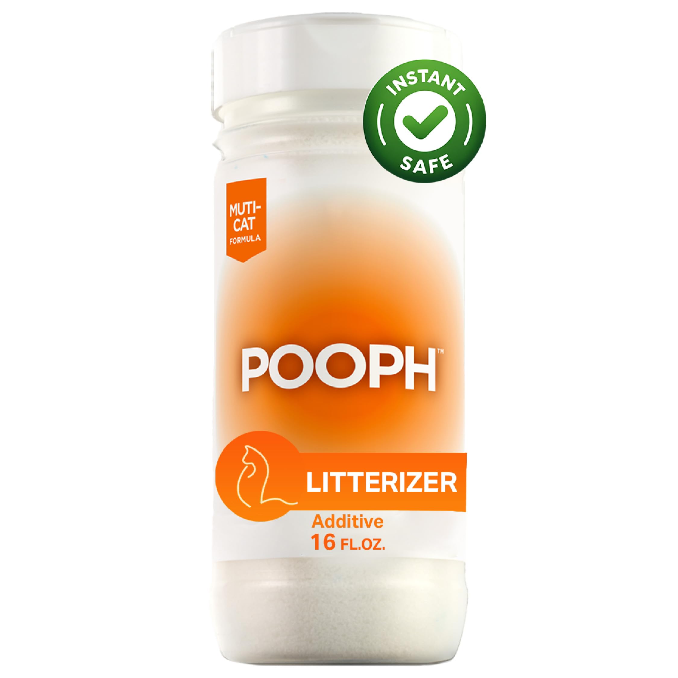 POOPH Litterizer - Litter Box Civilizer, 16oz - Dismantles Odors on a Molecular Basis, Freshener, Eliminator, Urine, Pee, Deodorizer, Fresh, Clean, Potty, Safe