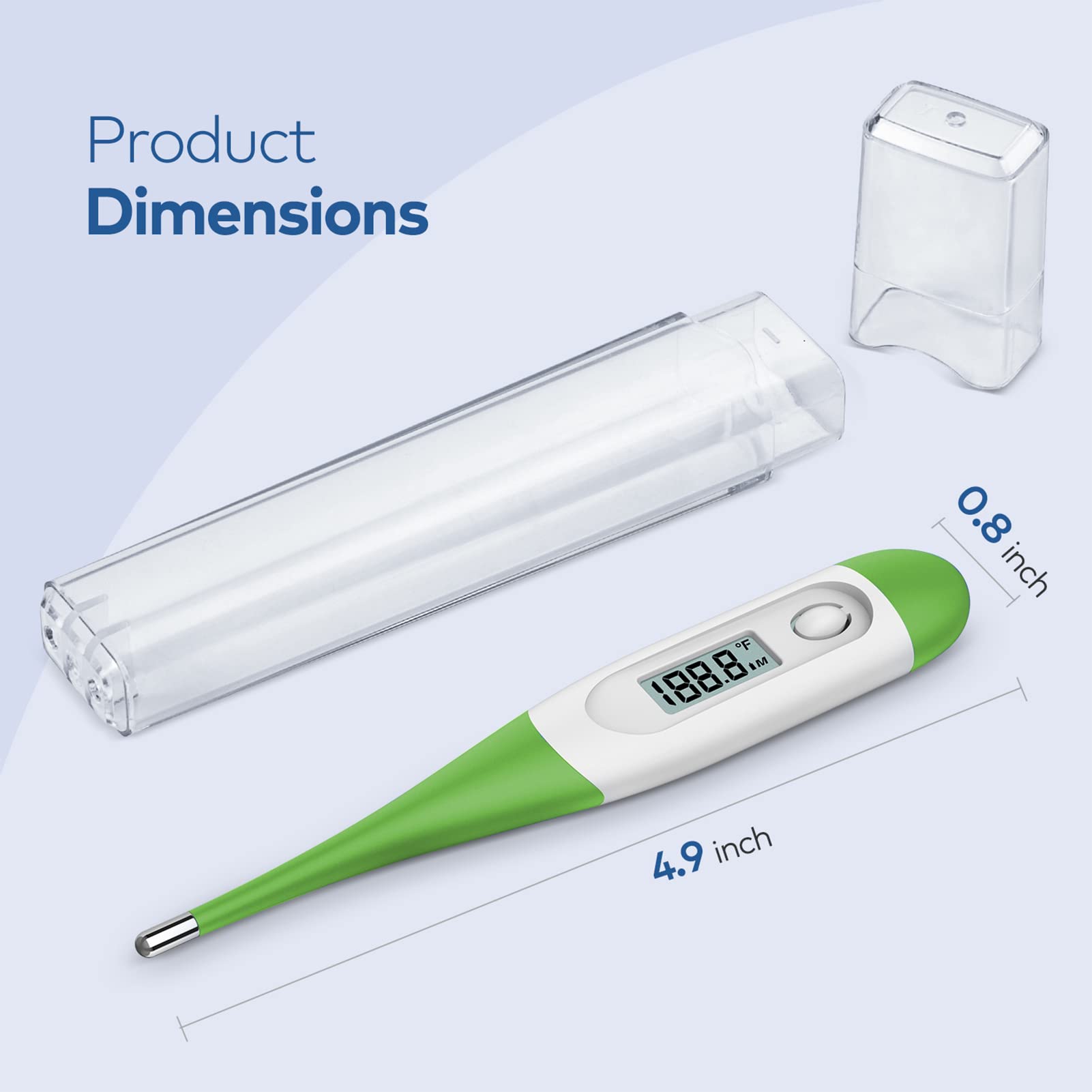 Bundle of Digital Oral Thermometer for Adults, Digital Thermometer for Fever