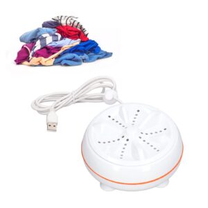 Mini Washing Machine, Portable Turbo Washer Turbine Sterilizes Compact Dishwashers with USB Suitable for Business Travel College Room Apartment Camping Trip Cleaning Sock Underwear