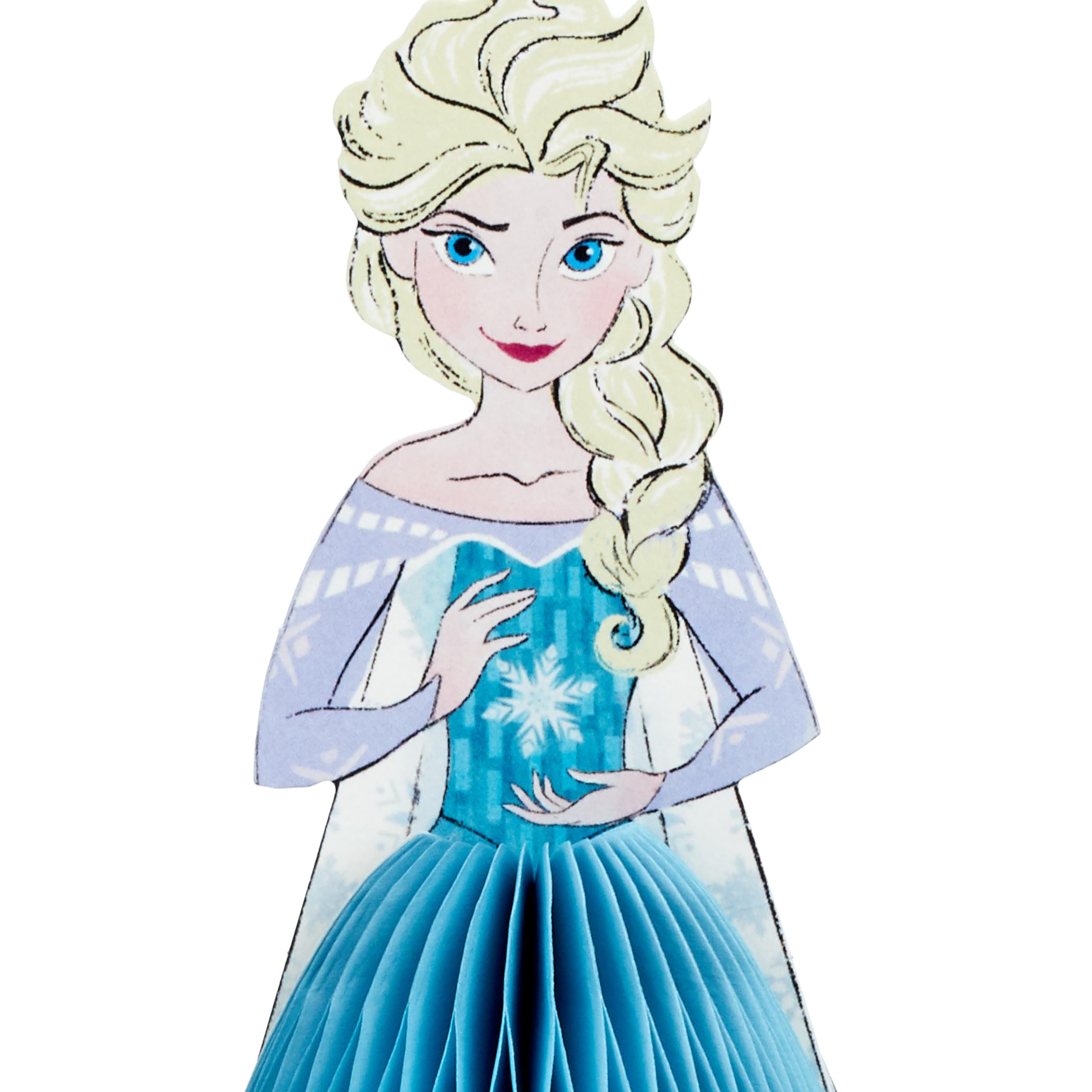 Hallmark Paper Wonder Frozen Disney Princess Pop Up Birthday Card (Honeycomb Elsa) for Birthdays, Encouragement, All Occasions