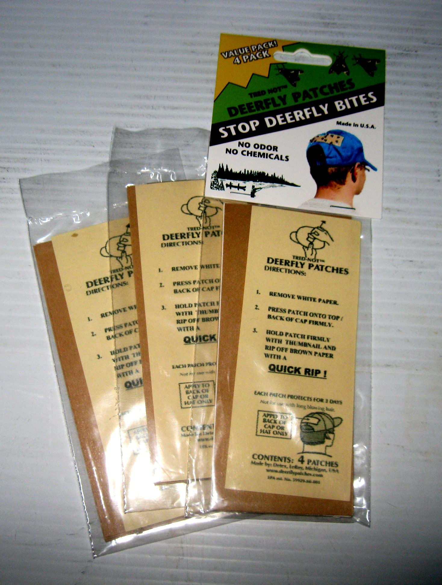 Deerfly Patches/Deer Fly Repellent Patch (12 Pack)