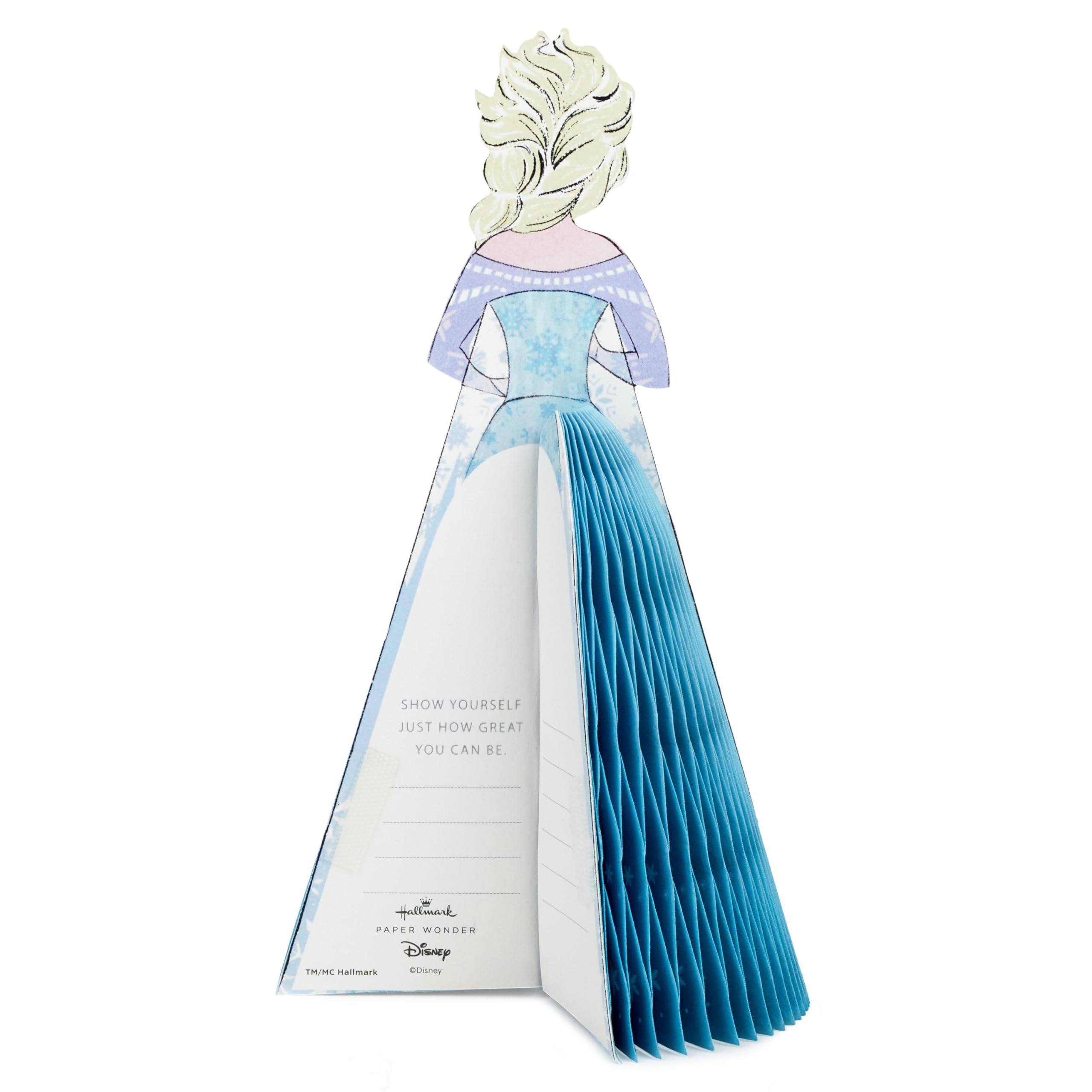 Hallmark Paper Wonder Frozen Disney Princess Pop Up Birthday Card (Honeycomb Elsa) for Birthdays, Encouragement, All Occasions