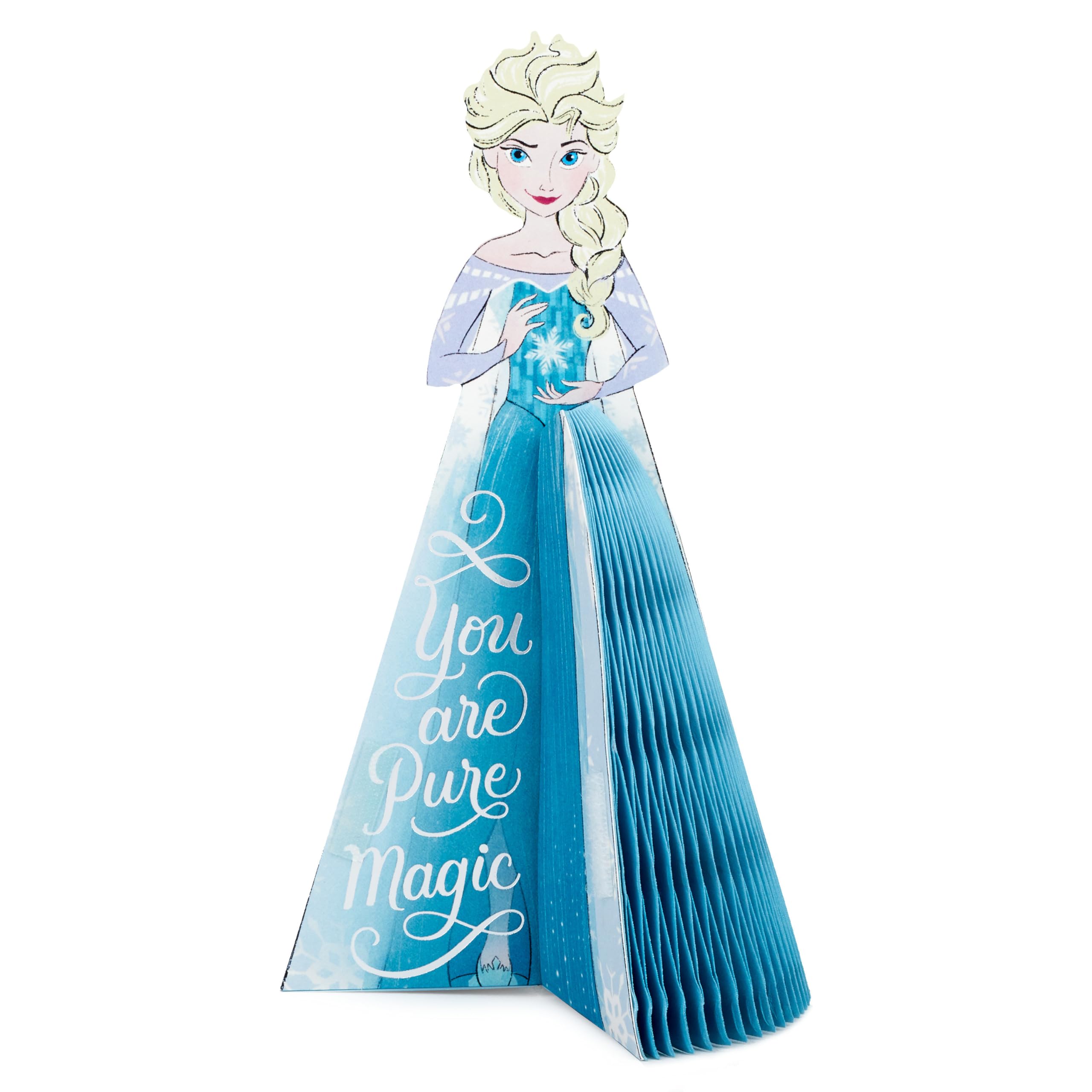 Hallmark Paper Wonder Frozen Disney Princess Pop Up Birthday Card (Honeycomb Elsa) for Birthdays, Encouragement, All Occasions