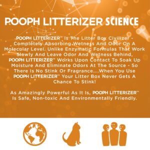 POOPH Litterizer - Litter Box Civilizer, 16oz - Dismantles Odors on a Molecular Basis, Freshener, Eliminator, Urine, Pee, Deodorizer, Fresh, Clean, Potty, Safe