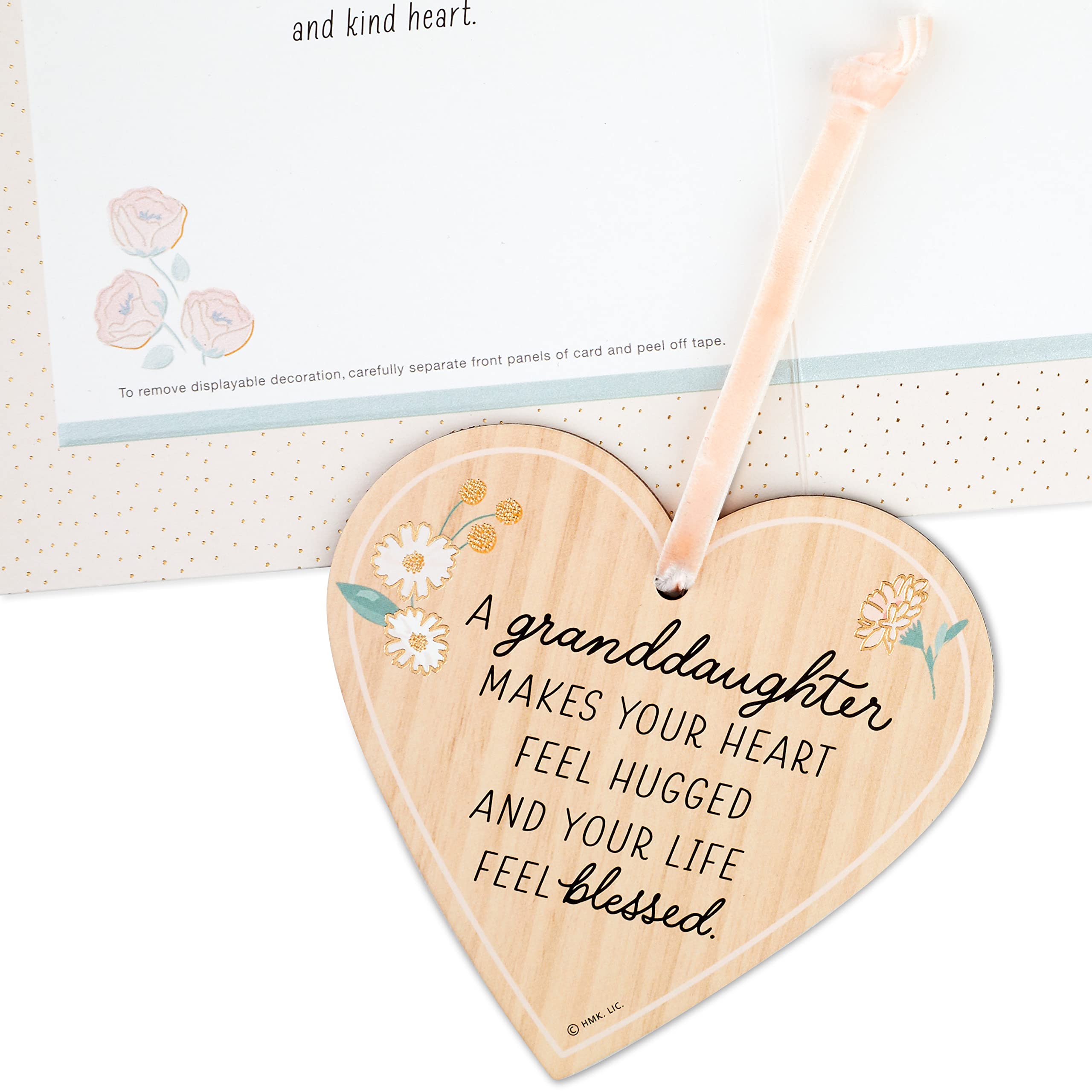 Hallmark Birthday Card for Granddaughter (Removable Heart Ornament)