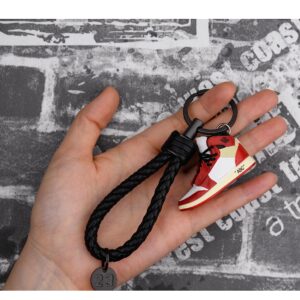 MPK Mini Sneaker Keychain - 3D Basketball Keychain Accessories for Men, Women,graduation gifts,inspirational gifts (Red-3)