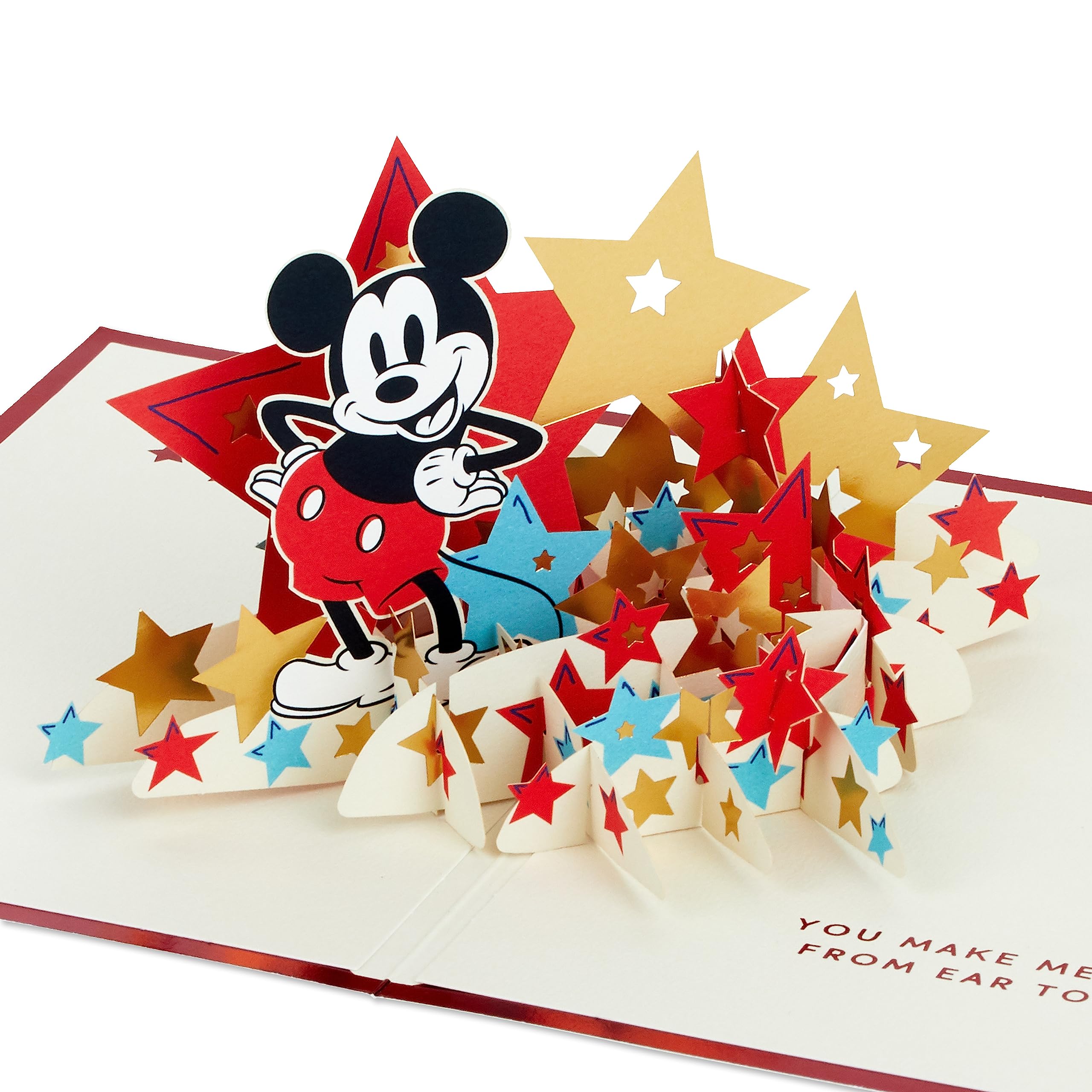 Hallmark Signature Paper Wonder Pop Up Birthday Card, Thank You Card, Encouragement Card (Mickey Mouse)