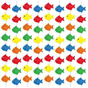 12 packs gone fishing party banners little fisherman garland kit fishing themed hanging swirl the big one birthday paper cutouts for the first birthday party home classroom favor supplies decoration