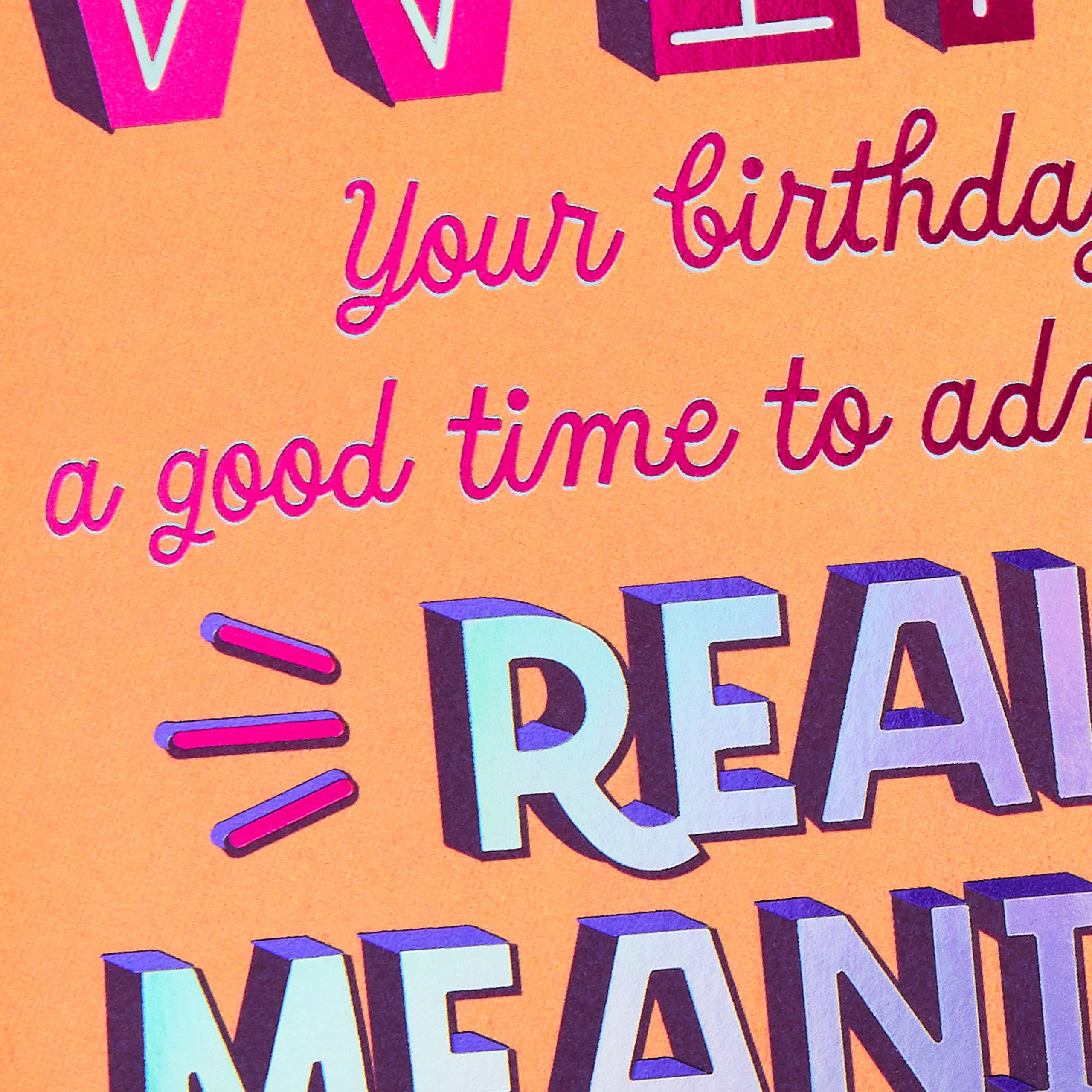 Hallmark Funny Birthday Card for Wife (Really Mean It)