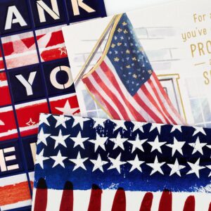 Hallmark Pack of 3 Military Thank You Cards, Veterans Day Cards (Protect and Serve)