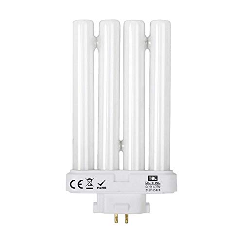 TBE LIGHTING 27w PLS Energy Saving Daylight Bulbs for High Vision Reading Lamps 4-pin GX10Q-4 Quad Tube