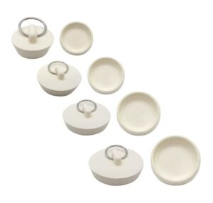 gadgetime usa 4 pieces bath tub stopper - four sizes - drain plugs - for kitchen, bathroom, bathtub, sink, & laundry