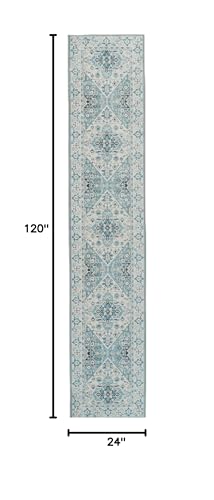 Runner Rug for Hallways Kitchen 2x10,Non Slip Washable Vintage Farmhouse Distressed Laundry Rug Runner with Rubber Backing Shaggy Soft Carpet Runner for Hallways,Entryway,Kitchen,Bedroom,Bathroom