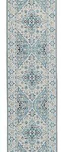 Runner Rug for Hallways Kitchen 2x10,Non Slip Washable Vintage Farmhouse Distressed Laundry Rug Runner with Rubber Backing Shaggy Soft Carpet Runner for Hallways,Entryway,Kitchen,Bedroom,Bathroom