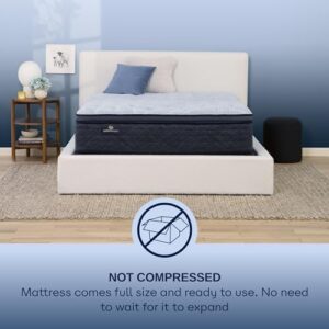 Serta Perfect Sleeper Enhanced 14.5" Full Mattress - Plush Pillow Top, Cooling Gel Memory Foam, Pocket Innersprings for Motion Isolation, Edge Support, CertiPUR-US Certified - Nurture Night