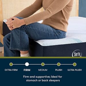 Serta - iComfortECO F15GL Firm 12.5" Full Smooth Top Memory Foam Mattress, Cooling, Pressure Relief, Utilizing Recycled and Plant-based Material, 100 Night Trial, CertiPUR-US Certified