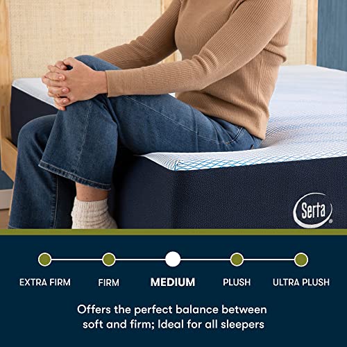 Serta - iComfortECO F10 Medium 12" King Smooth Top Memory Foam Mattress, Cooling, Pressure Relief, Utilizing Recycled and Plant-based Material, 100 Night Trial, CertiPUR-US Certified