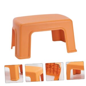 Levemolo Baby Step Stool 1pc Plastic Stool Stools for Kids Kids Step Stool Ottoman Sleeper Bed for Adults Bathroom Footstool Kindergarten Stool Home Furniture Orange Household Bathroom Stool Pp Baby