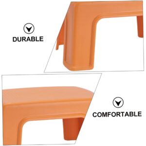 Levemolo Baby Step Stool 1pc Plastic Stool Stools for Kids Kids Step Stool Ottoman Sleeper Bed for Adults Bathroom Footstool Kindergarten Stool Home Furniture Orange Household Bathroom Stool Pp Baby